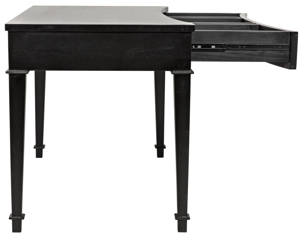 NOIR Curba Desk Hand Rubbed Black