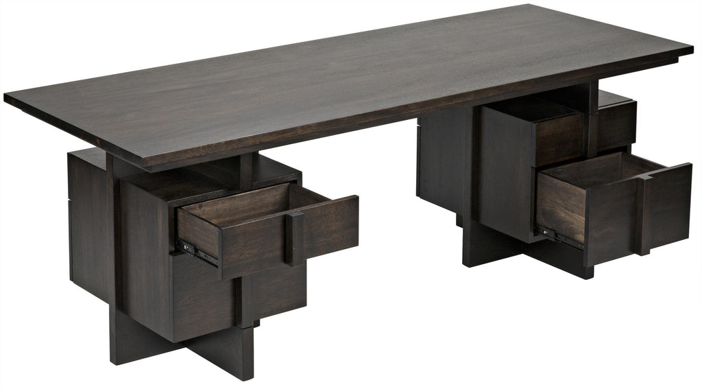 NOIR Bridge Desk Ebony Walnut