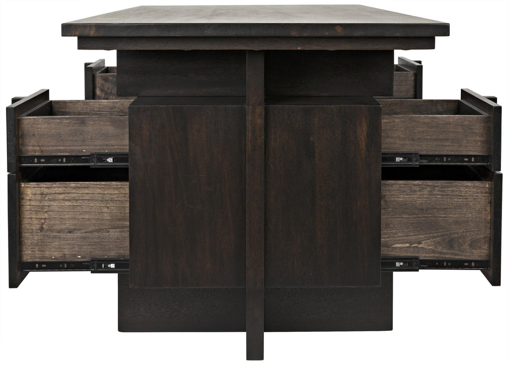 NOIR Bridge Desk Ebony Walnut