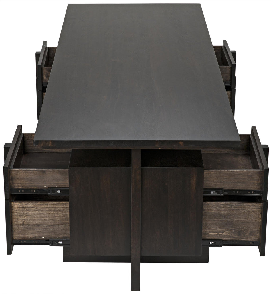 NOIR Bridge Desk Ebony Walnut