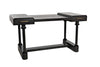 Noir Locarno Desk Pale