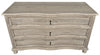 Noir Curved Front 3 Drawer Chest