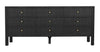 Noir Conrad 9 Drawer Dresser Pale