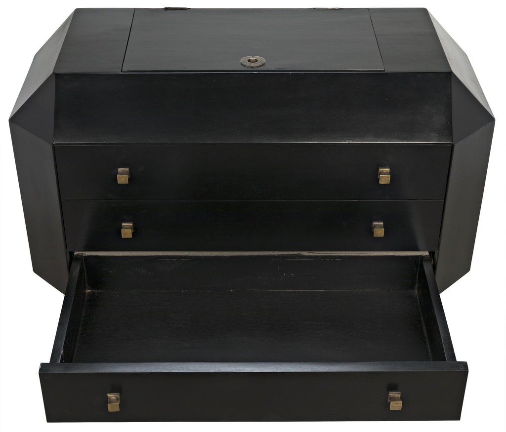 NOIR Rhiana Dresser Hand Rubbed Black