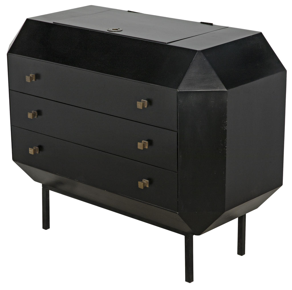 NOIR Rhiana Dresser Hand Rubbed Black