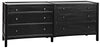 Noir Hampton 6 Drawer Dreser Hand Rubbed Black