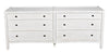 Noir Hampton 6 Drawer Dresser White Wash