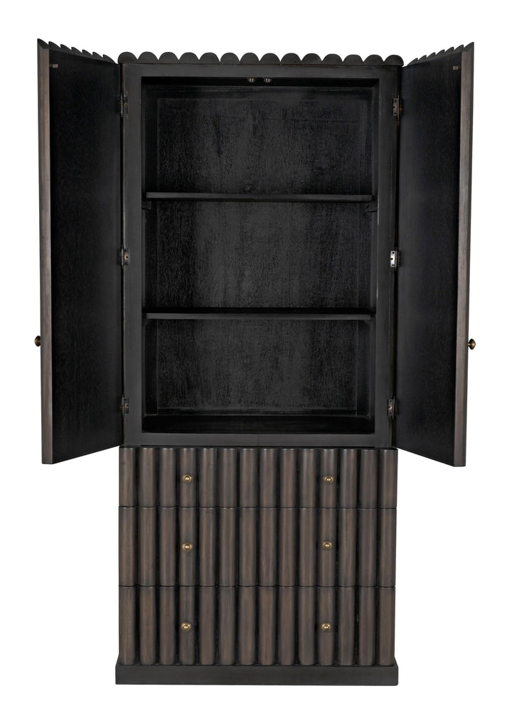 NOIR Amunet Hutch Pale Rubbed with Light Brown Trim