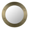 Noir Clay Mirror Large Metal With Brass Finish