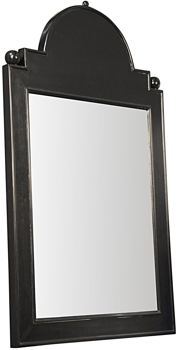 Noir Jess Mirror Hand Rubbed Black – DecoratorsBest