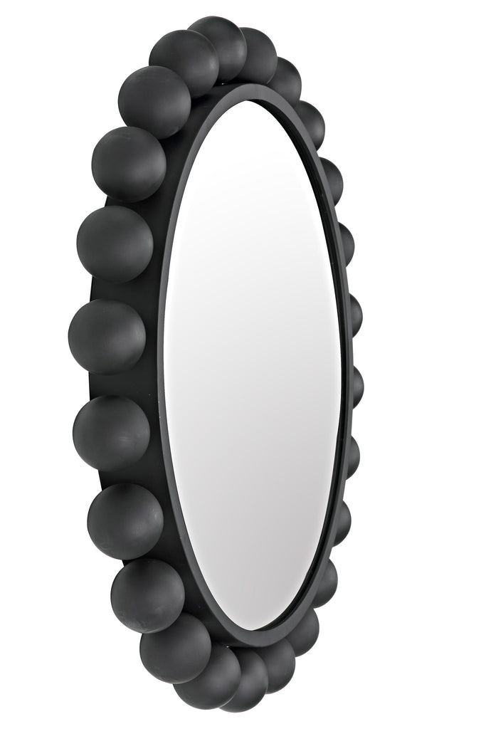 NOIR Cooper Mirror Black Steel