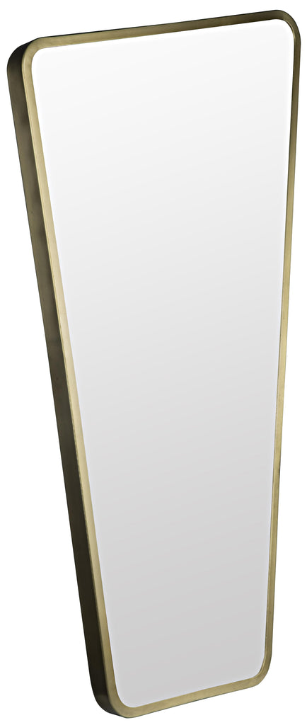 NOIR Juliet Mirror Steel with Brass Finish