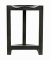 Noir Saddle Counter Stool Hand Rubbed Black