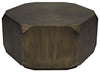 Noir Tytus Coffee Table Steel With Aged Brass Finish