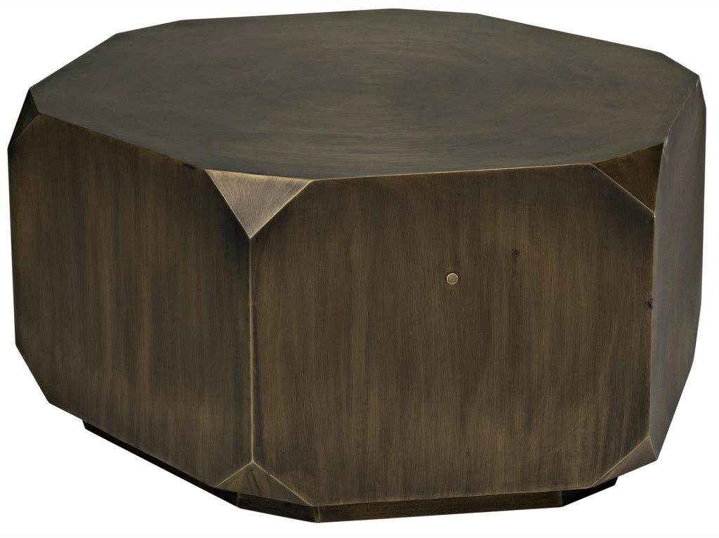 NOIR Tytus Coffee Table Steel with Aged Brass Finish