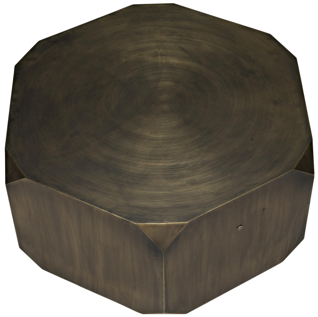 NOIR Tytus Coffee Table Steel with Aged Brass Finish