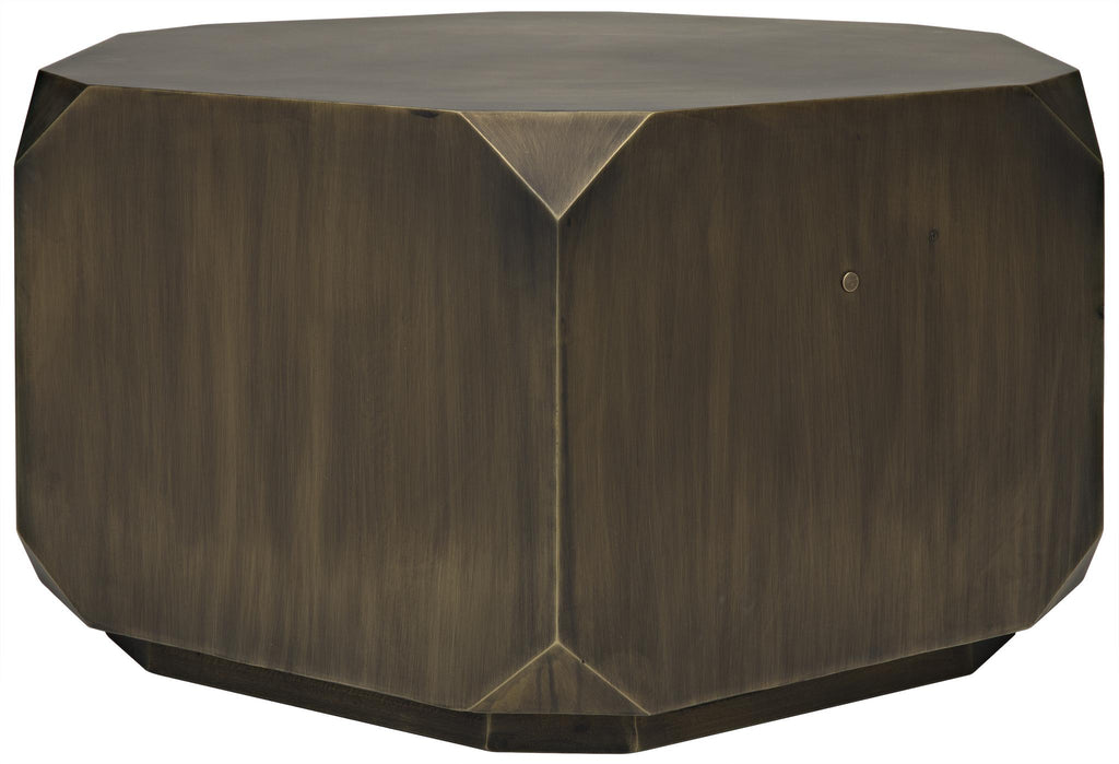 NOIR Tytus Coffee Table Steel with Aged Brass Finish