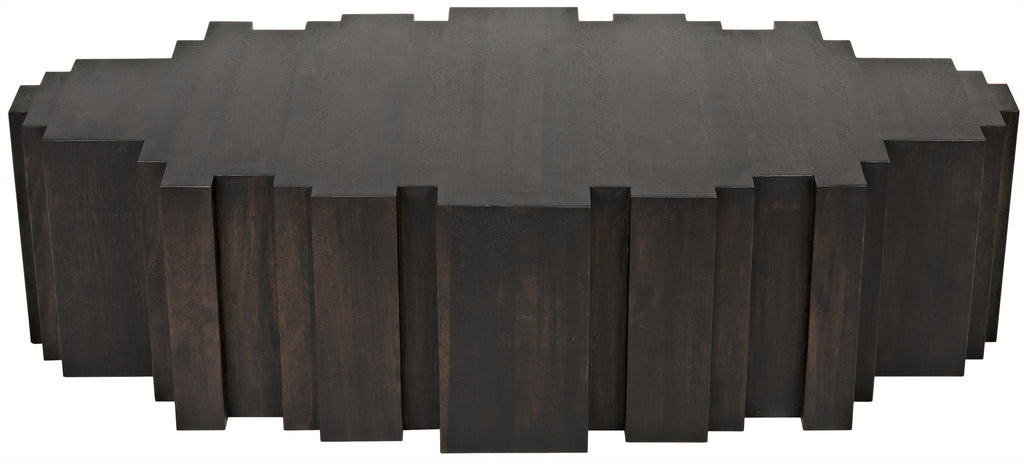 NOIR Royce Coffee Table Ebony Walnut