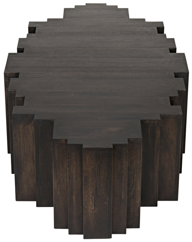 NOIR Royce Coffee Table Ebony Walnut