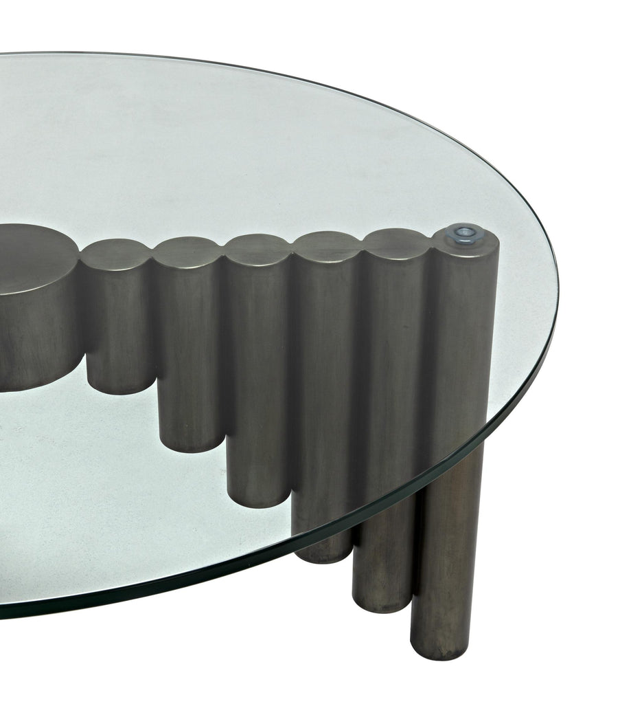 NOIR Organum Coffee Table Gun Metal Finish