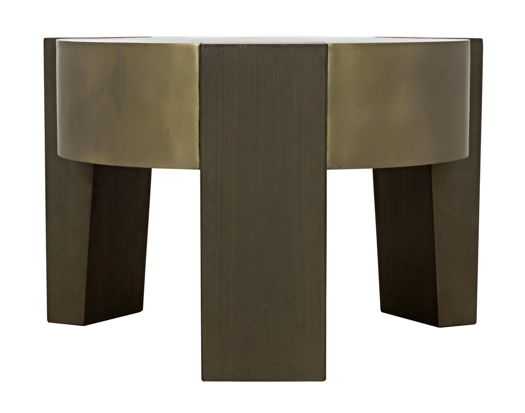 NOIR Carrusel Coffee Table Metal with Brass and Aged Brass Finish