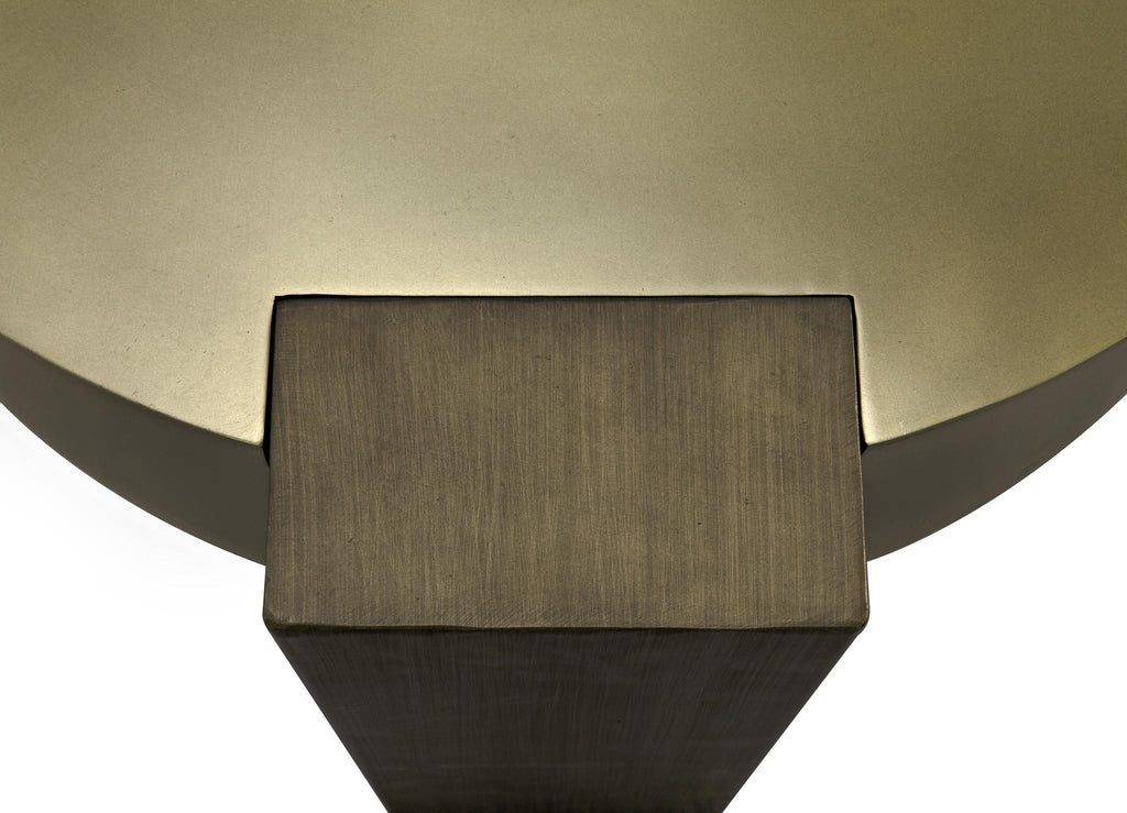 NOIR Carrusel Coffee Table Metal with Brass and Aged Brass Finish