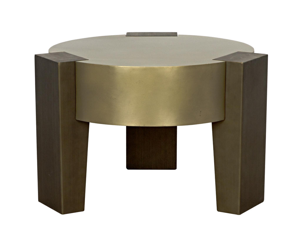 NOIR Carrusel Coffee Table Metal with Brass and Aged Brass Finish