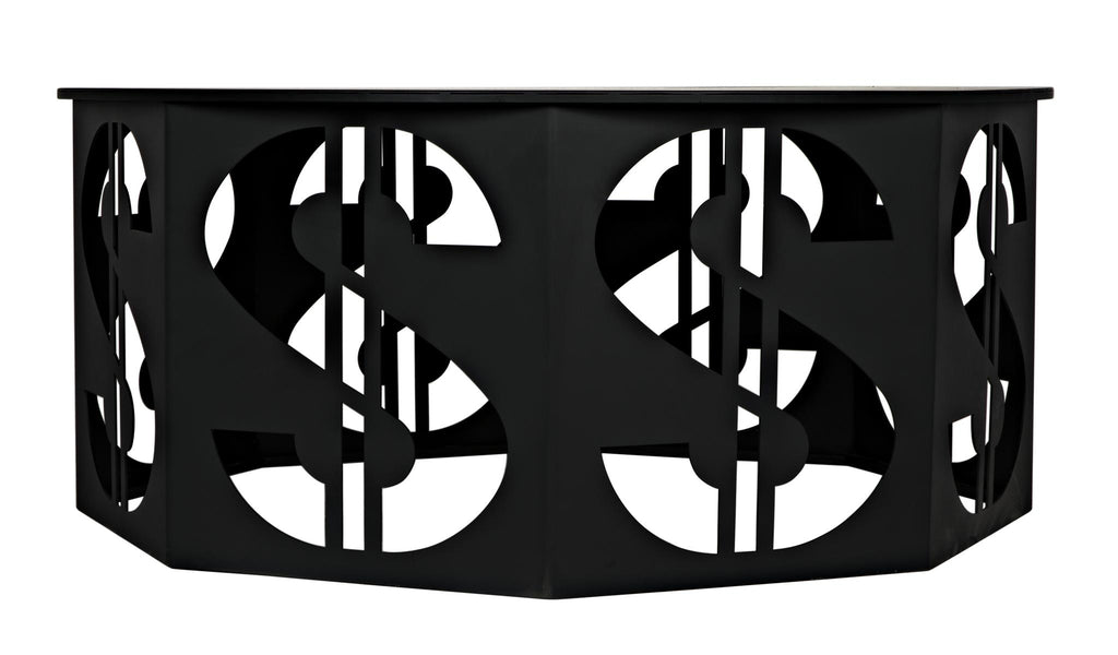 NOIR Dollar Coffee Table Black Steel