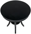 Noir Scheffield Round End Table Black