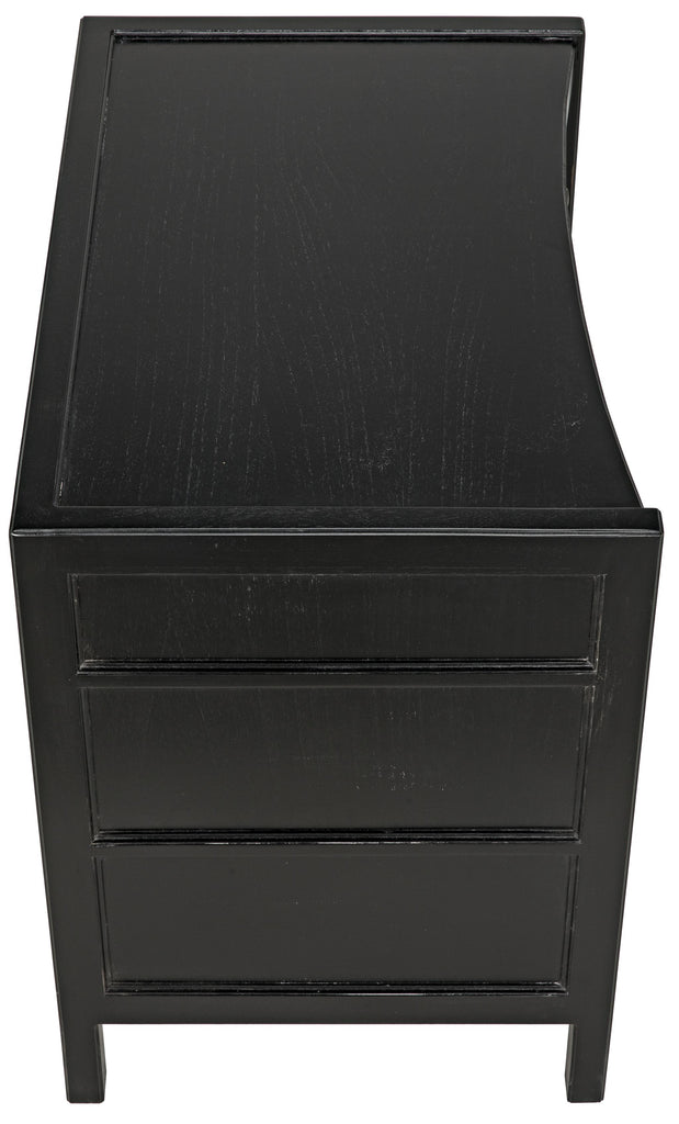 NOIR Hampton Side Table Hand Rubbed Black