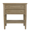 Noir Oxford 2-Drawer Side Table Weathered