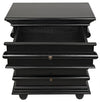 Noir Ascona Side Table Hand Rubbed Black