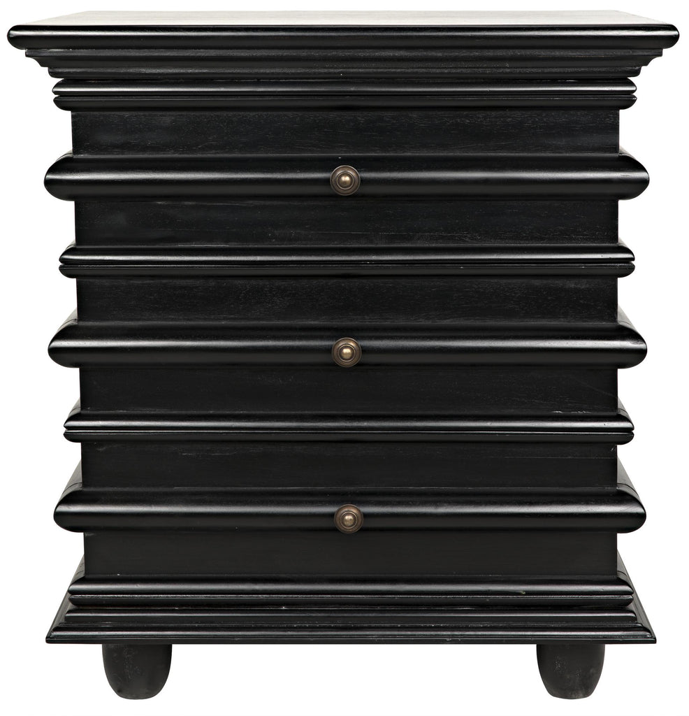 NOIR Ascona Side Table Hand Rubbed Black