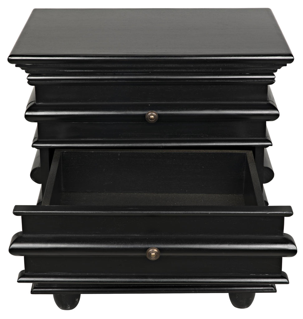 NOIR Ascona Side Table Hand Rubbed Black