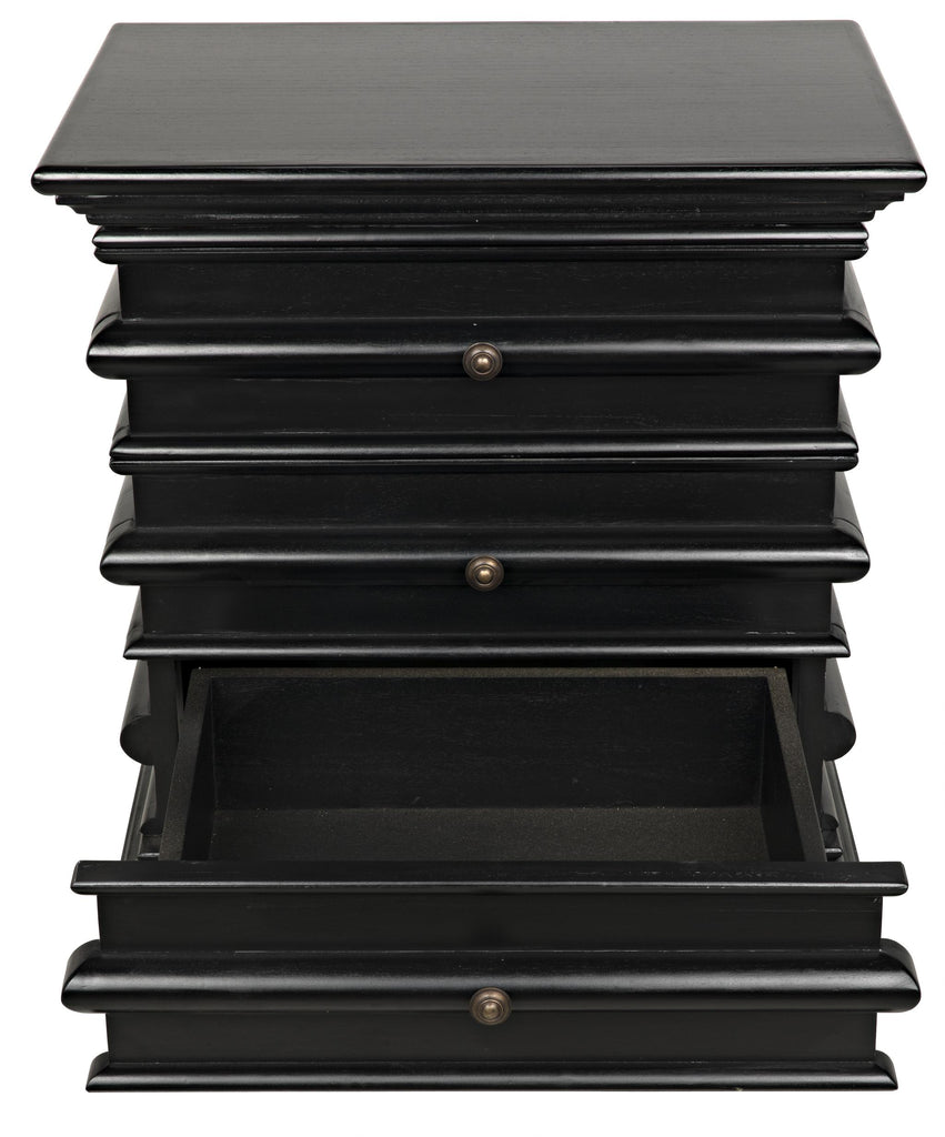 NOIR Ascona Side Table Hand Rubbed Black