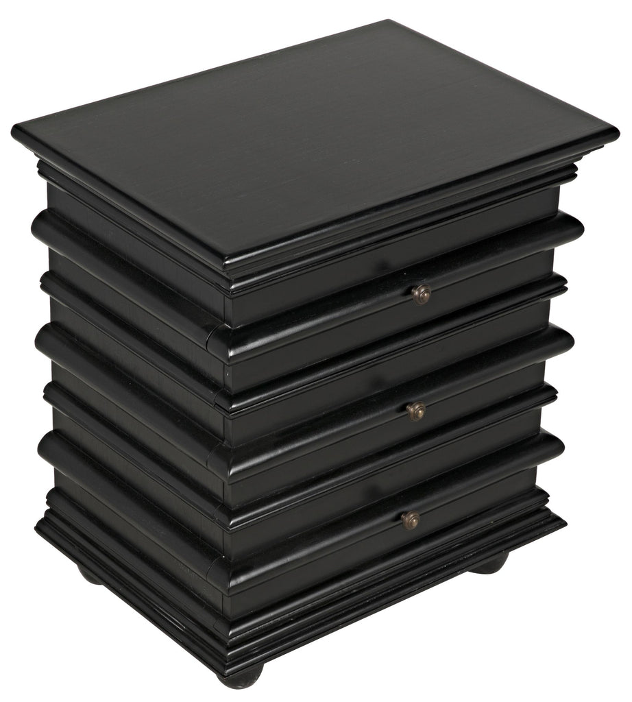 NOIR Ascona Side Table Hand Rubbed Black