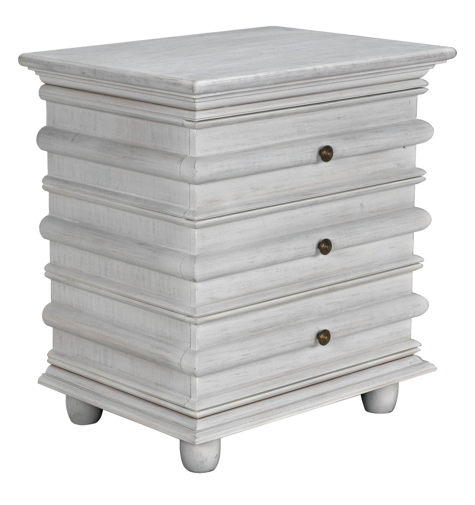 NOIR Ascona Side Table White Wash