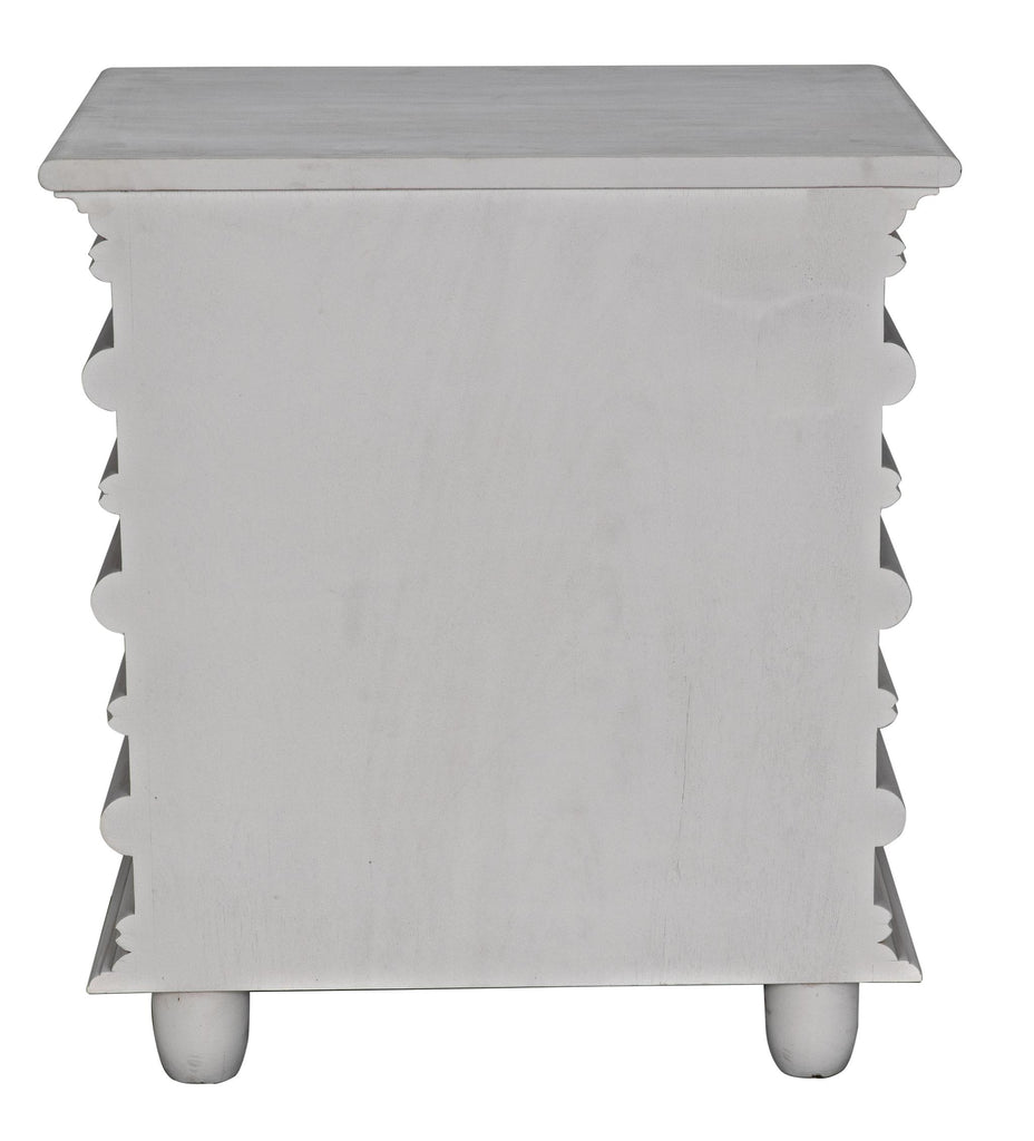 NOIR Ascona Side Table White Wash