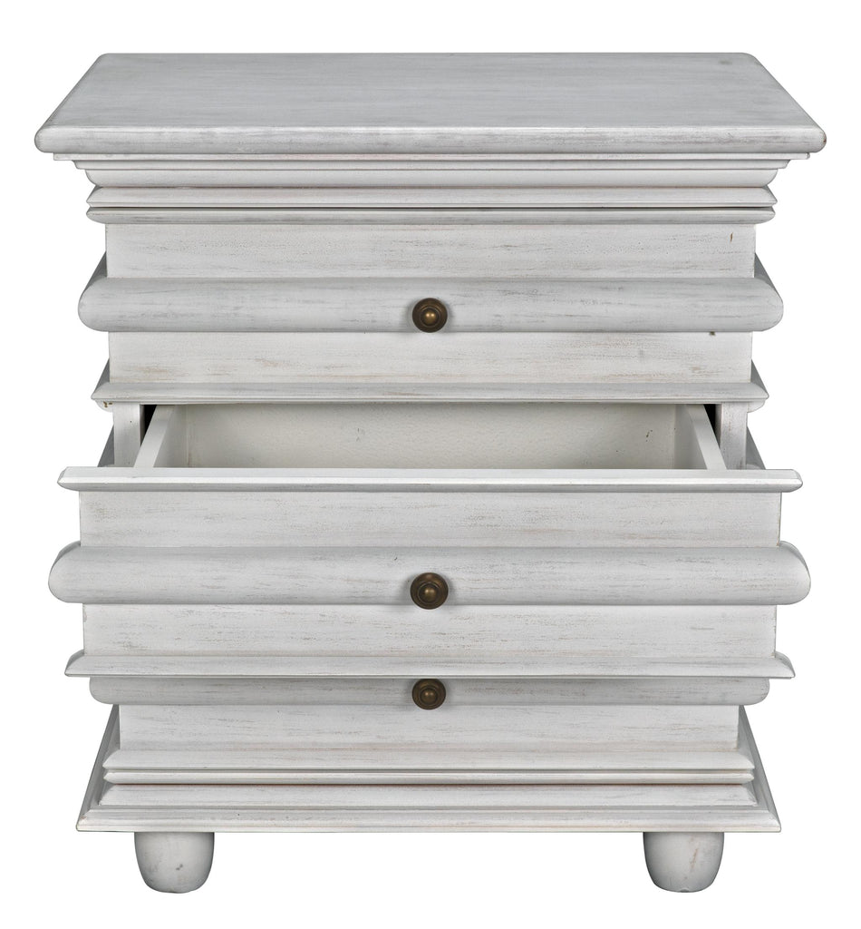 NOIR Ascona Side Table White Wash