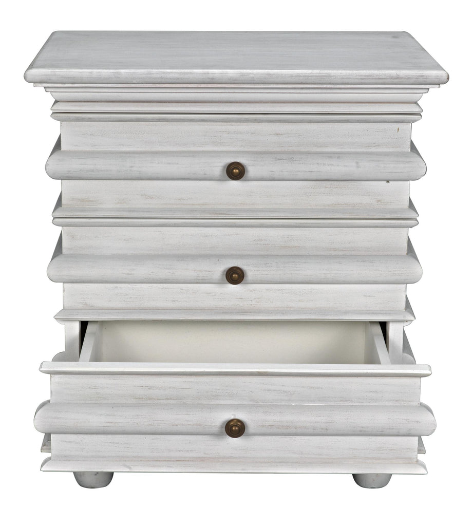 NOIR Ascona Side Table White Wash