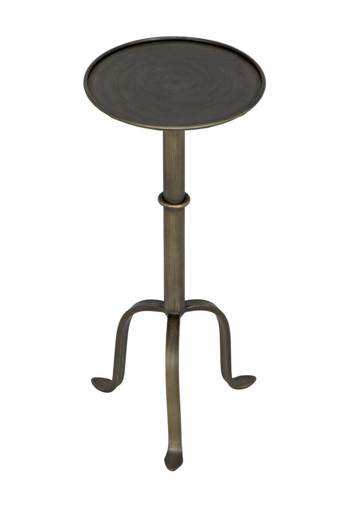 NOIR Tini Side Table Metal with Aged Brass Finish