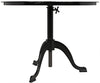 Noir Kaldera Side Table Black Steel