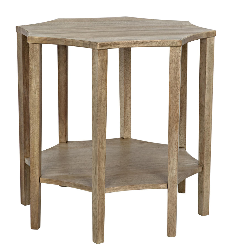 NOIR Ariana Side Table Washed Walnut