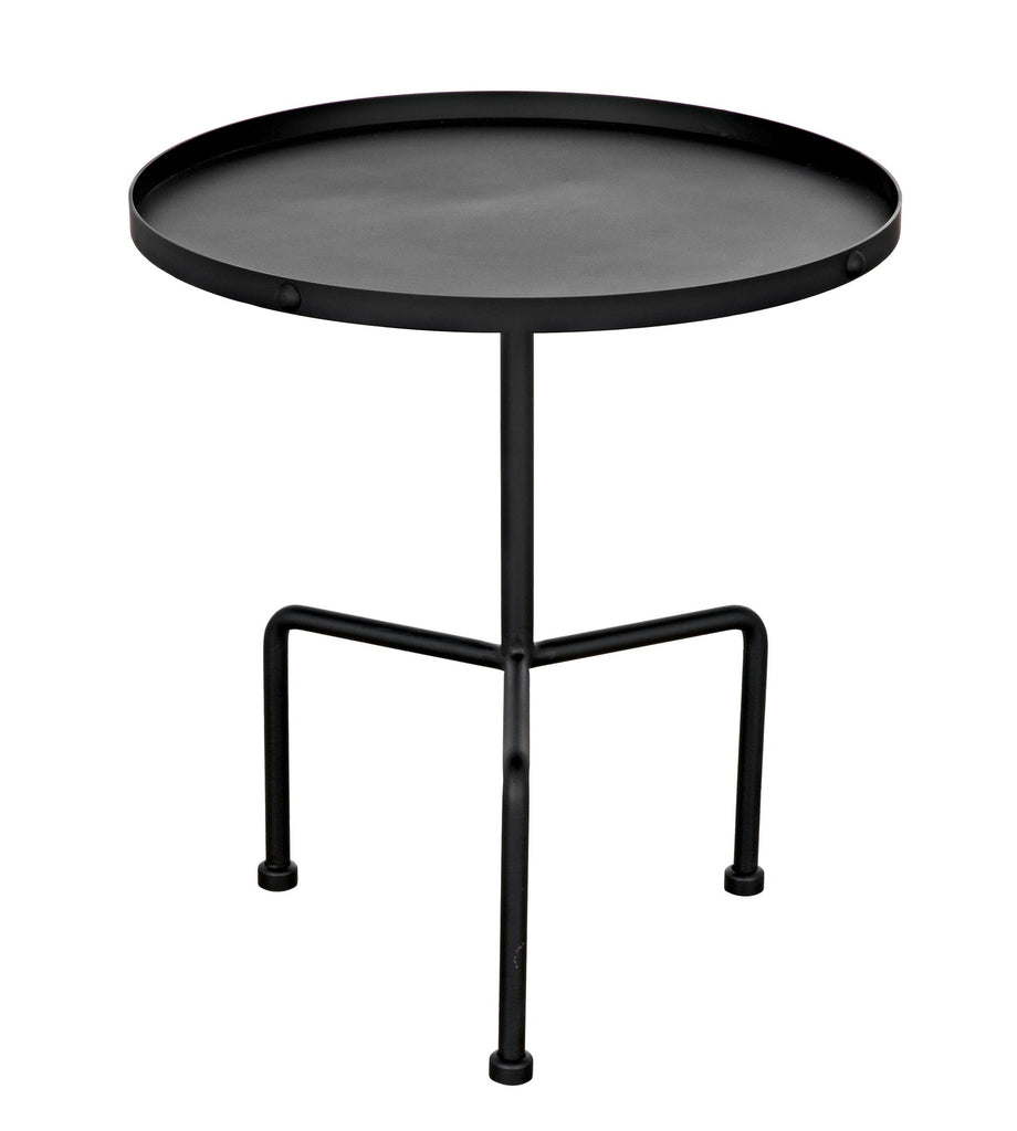 NOIR Paige Side Table Black Steel