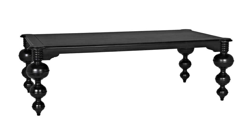 NOIR Claudio Dining Table Hand Rubbed Black