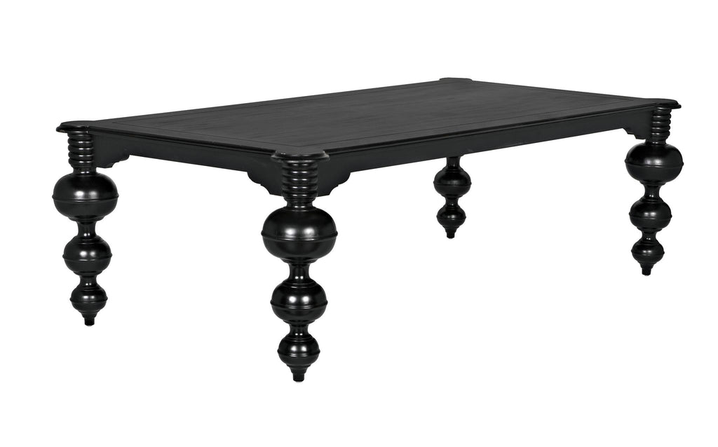 NOIR Claudio Dining Table Hand Rubbed Black