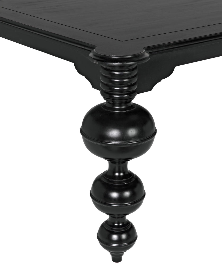 NOIR Claudio Dining Table Hand Rubbed Black