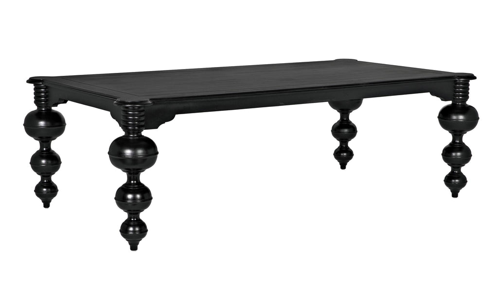 NOIR Claudio Dining Table Hand Rubbed Black