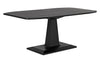 Noir Amboss Dining Table Black Steel