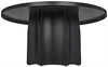 Noir Rome Dining Table Black Steel